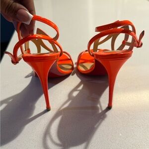 Christian Louboutin Orange Strappy Heels